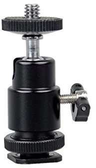 ayex Mini Cabeza esférica para Zapata de Flash de cámara