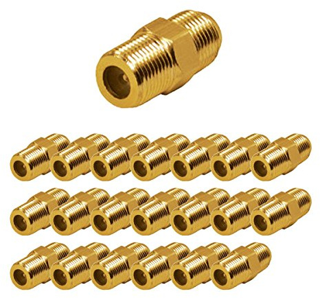 FACONET® Connettore SAT coassiale F femmina F doppia femmina F femmina a F femmina placcato oro (20 pezzi)