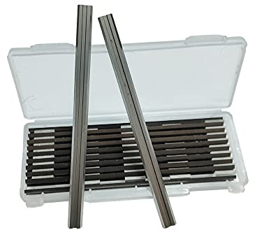 3-1/4 Portable Carbide Planer Blades for Bosch PA1202, MAKITA, Wen, DeWalt DW6654, Black&Decker 7696, Ryobi (10 Pack)