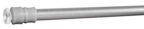 Klemmstange Klemmfix Flex für Scheibengardine Länge 80-120 cm Farbe silber Fenster Gardine mit Schraubtechnik Ø 6/8 mm - ohne bohren