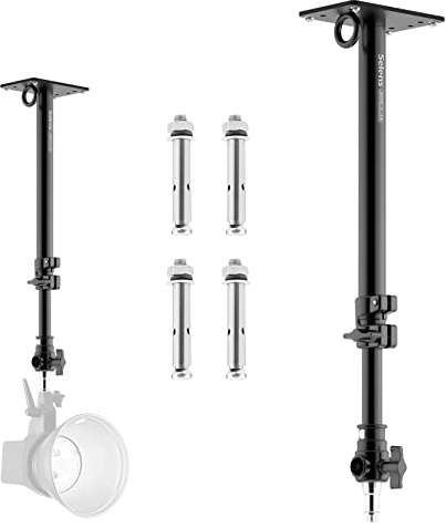 Selens Cámara Brazo de Montaje en Techo de Pared Soporte Articulado 35-55cm | Ajustable con 3/8 1/4 Tornillo de Rosca, Wall Ceiling Boom Arm Mount para Fotografía Estudio Fotográfico Vídeo