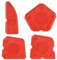 KEYU® Grattoirs en silicone et seringues pour silicone | Grattoir à silicone | Spatule en silicone | Spatule pour joints | Bec pour silicone (Ensemble de spatules) (Ensemble de spatules)