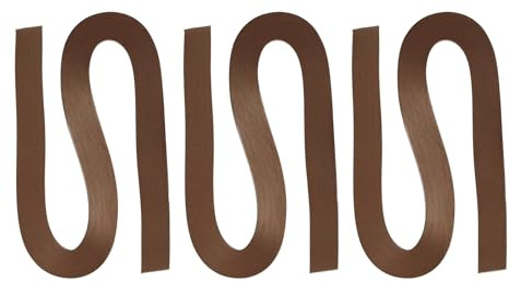 PATIKIL 360pcs Tiras de Papel para Quilling de 3mm(1/8) 54cm Papel de Origami Tiras de Quilling para Manualidades DIY Arte Hecho a Mano Navidad, Café