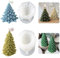 2 Stück Weihnachtsbaum Silikonform, 3D Silikon Weihnachten Kerzenform, Kerzengießform Silikonformen, kerzenformen zum gießen weihnachten für DIY Handwerk Dekoration (B)