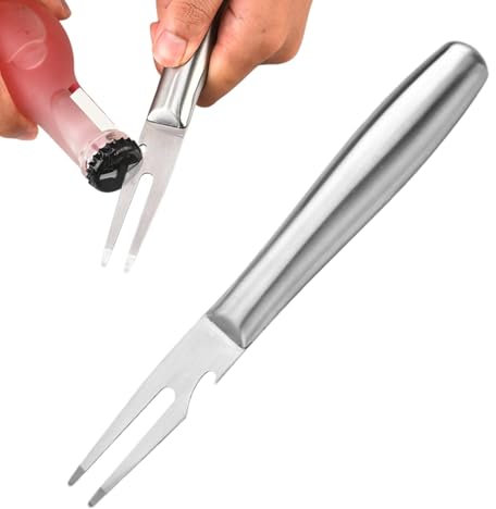 Horquilla para trinchar cubiertos, tenedor de trinchar de acero inoxidable, tenedor de trinchar, tenedor de púas de 2 dientes, herramientas para barbacoa, tenedor de carne para barbacoa, para