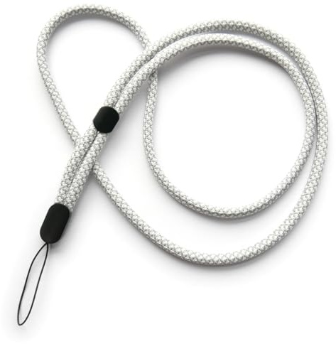 trage.band® Long Adjustable Neck Strap White / Grey