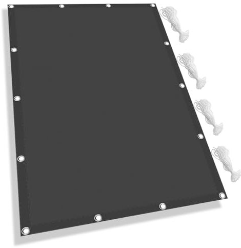 Tenda Parasole a Vela Vela Ombreggiante Impermeabile 3 x 4 m Anti Uv, Antivento, con Fune Impermeabile Tenda da Sole per Esterno Tenda a Vela Giardino per Giardino, Balcone, Grigio Scuro