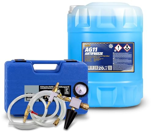 ENVA MADE FOR QUALITY Tester del Sistema di Raffreddamento con Sistema di riempimento + 20 L di antigelo AG11