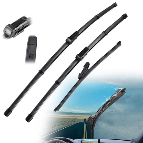 Juego de escobillas limpiaparabrisas Delanteras y traseras LHD para VW, Polo 6R, Hatchback 2009 2010 2011 2012 2013 2014 2015 2016 2017 Parabrisas Ventana 24''+16''+11''