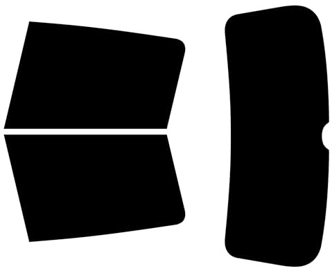 TINTCOM Film Solaire Auto Prédécoupé pour Peugeot 307 5 Portes 2001-2007 - (20% Noir Fumé Foncé) - Vitres Latérales Arrière & Lunette Arrière - Ajustement sur Mesure, Protection UV