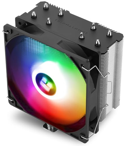 TR-Thermalright Assassin X 120R SE ARGB CPU Cooler-4 Heat Pipes, Quiet 120mm PWM Fan, for AMD AM4 AM5,Intel LGA1851/1700/115x/1200,PC Cooler