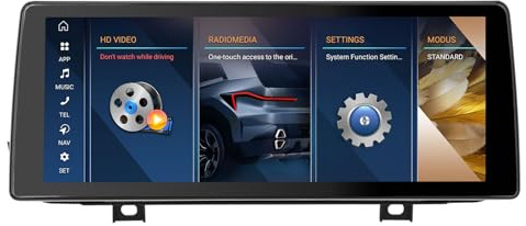 Erisin 10.25 Inch 8-Core 4GB+64GB Android 14 Car Stereo with Sat Nav for BMW 2 Series F45 F46 F22 NBT System Support OEM iDrive Bluetooth 5.1 Wireless CarPlay Android Auto WiFi 4G DSP DAB+ Canbus