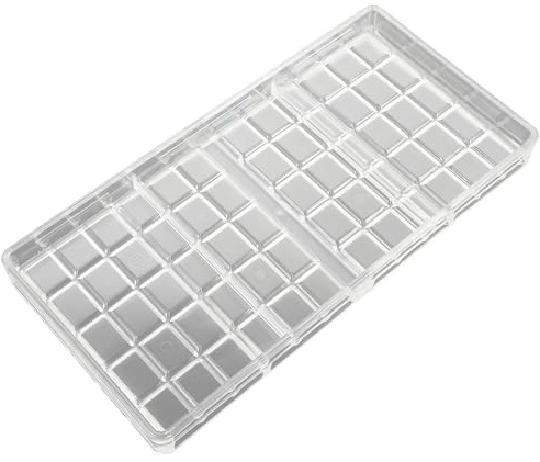 MOLUCKFU Stampo per Cioccolato in PE Trasparente Leggero e Facile da Pulire per Cioccolatini Gelatine Mousse e Dolci Fatti in Casa o Professionali
