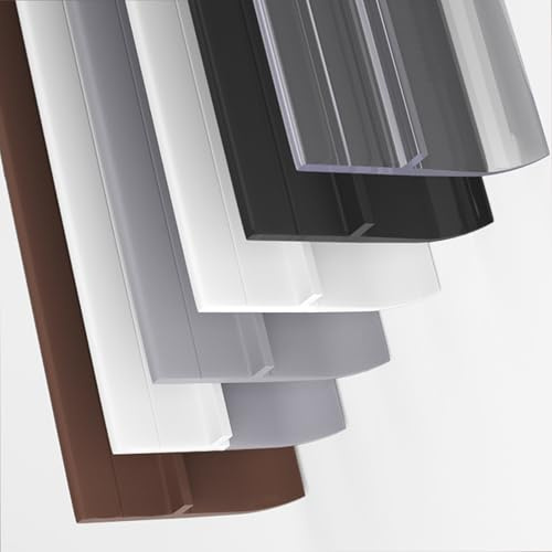 HENANCXF Bande d'étanchéité en Silicone en T, Joint d'isolation pour Porte et fenêtre, Barrière Anti-Courant d'air et pour Douche, Lot de 6 pièces de 100cm (3.28FT)(Size:3.6cm（1.41IN）,Color:Marron)