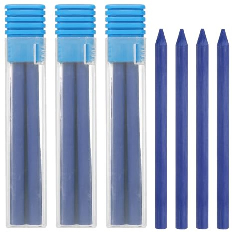 PATIKIL 16Pcs Mina Per Matita Da Carpentiere 5.6mm 2B, Mina Solida Asciutta Resistente Alla Rottura Per Matite Meccaniche Da Carpentiere Costruzione Disegno Artistico, Blu
