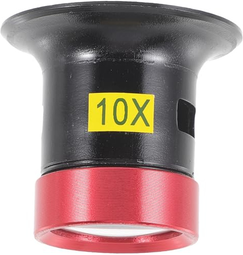 CIMAXIC Uhrmacherlupe mit 10 facher Vergrößerung Kompakte Metall und Glaslupe Tragbar für Uhrreparatur und Schmuckinspektion im Büro oder Zuhause