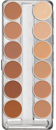Kryolan Dermacolor Camouflage 12 Color Palette 75004 C