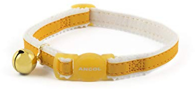 Ancol Collar de Gato con Hebilla Reflectante de Seguridad, Color Amarillo