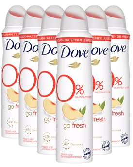 Dove go fresh Deo Spray Pfirsich- und Zitronenverbenenduft Deo ohne Aluminium schützt 48 Stunden vor Körpergeruch 150 ml 1 Stück