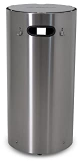 Schickling Gasflaschen Schutzhülle aus Edelstahl - Gasflaschenschrank für Gas-Flaschen bis 11kg mit Rollen, Griff, Deckel & Grillbesteckhaken - Höhe: 70cm Breite: 34cm - Made in Germany