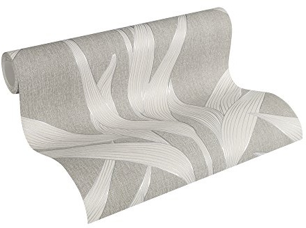 Livingwalls Vliestapete Hygge Tapete mit großen Blättern 10,05 m x 0,53 m braun creme Made in Germany 361233 36123-3