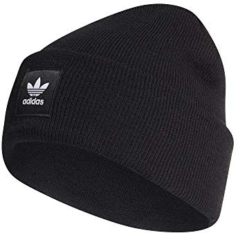 adidas Unisex Adicolor cuff knit Beanie, Schwarz, Einheitsgröße EU