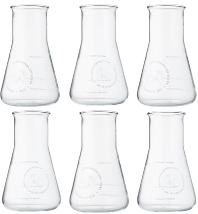 The Illusionist Distillery Bicchieri | Set da 6 Bicchieri Gin & Tonic | Premium Becher Erlenmeyer | Perfect Serve | 250ml