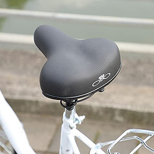 WQSQ Braun Fahrradsitz, Retro Rennrad Sattel, Fahrradsattel Aus Bequem Weich Memory Foam, Universal Ersatz Fahrrad Sattel Für Damen Herren
