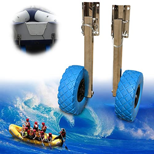 Futchoy Launching Wheels,10'' x 3 '' Dinghy Wheels for Inflatable Boat Dinghy Yacht Tender raft Marine,Max Load 160kg