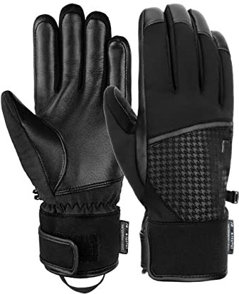 Reusch Mara R-TEX® XT mit Schlaufe zum Einstieg und wasserdichter und atmungsaktiver Membran, angenehm warme Skihandschuhe Schneehandschuhe, 6.5