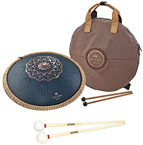 MEINL Sonic Energy OSTD2NBE Steel Tongue Drum + keepdrum Schlägel Mallets