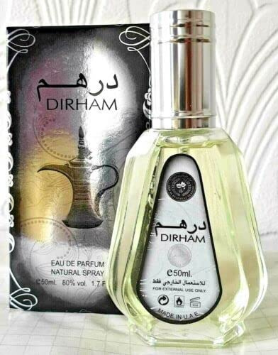 Dirham 50ml Profumo Spray Una fragranza aromatica agli agrumi per donne e uomini. Hafsa Arabian Fragrances Ltd