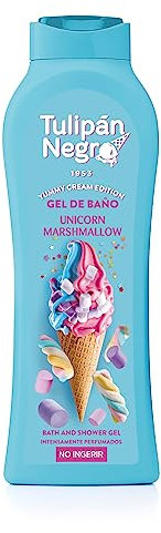 Tulipán Negro - Gel de Baño Hidratante Unicorn Marshmallow 650 ml, Intensamente Perfumado