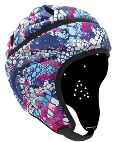 Ronyme Rugby-Helm, Flagge, Fußball-Helm, Gesichtsschutz, Schutz, verstellbare Rugby-Kopfbedeckung, Rugby-Schutzkappe für Rugby, Fußball, Stil E