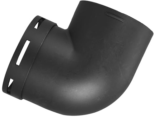 75 mm Auto Luft Diesel Heizungskanal Auto Heizung Warmluftkanal Rohr 90° Ellenbogen Schlauch Auslassverbinder Schwarz