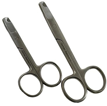 Avon Surgical Set of 2 Cat Nail Cutters 3.5 + 4.5 Small Animals Claw Trimmer - Dog, Cat, Bird, Bunny - German Stainless Steel