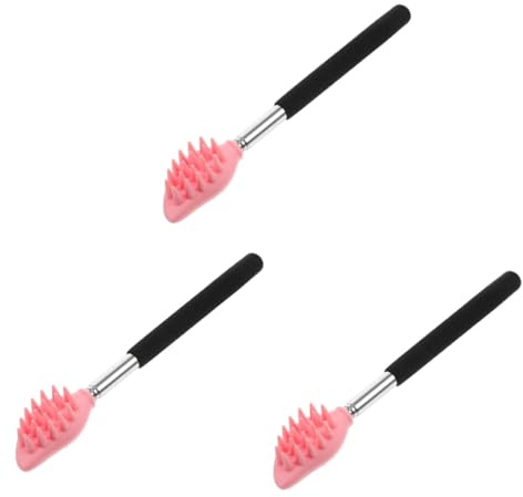Healvian 3stücke Rückenkratzer Für Männer Verstellbarer Massagegriff Multifunktionales Massagegerät Für Rücken Und Körperpflege Komfortabel Und Leicht Für Reisen Und Täglichen
