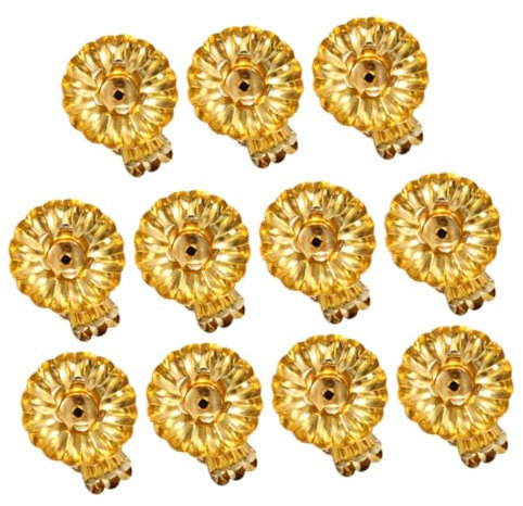 Cabilock Metall Weihnachten Kerze Decor Clips 15 Stücke Weihnachten Party Kerze Clip Auf