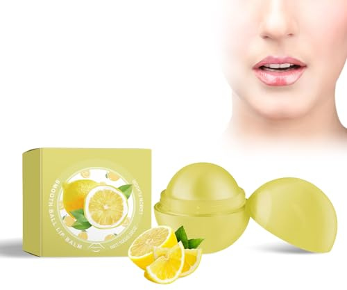 Bálsamo Labial, Esfera Nutritiva Bálsamo Labial, Bálsamo Labial De Nutrición Intensa, Hidratante Barra De Labios, Bálsamo Labial Shine, Sabor a Limon Flavor Smooth Ball Lip Balm