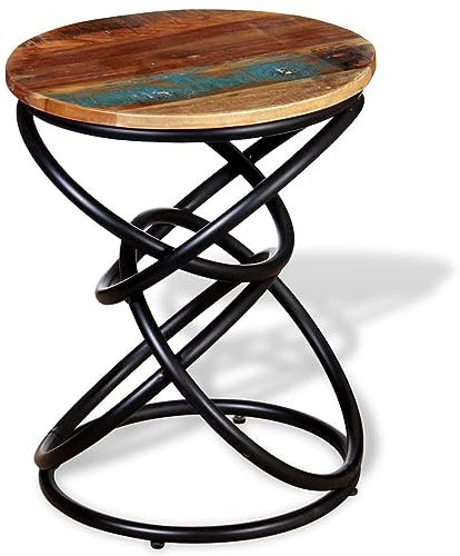 ShGaxin Beistelltisch, Tabletttisch, Blumenhocker, Nachttisch, Couchtisch, Wohnzimmer, Nightstand, Altholz Massiv