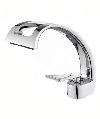 Wasserhahn Bad Chrom, Wasserfall Wasserhahn Bad Waschtischarmatur Wasserfall Waschbecken Armatur Warm Und Kalt Wasser Mischbatterien Bad