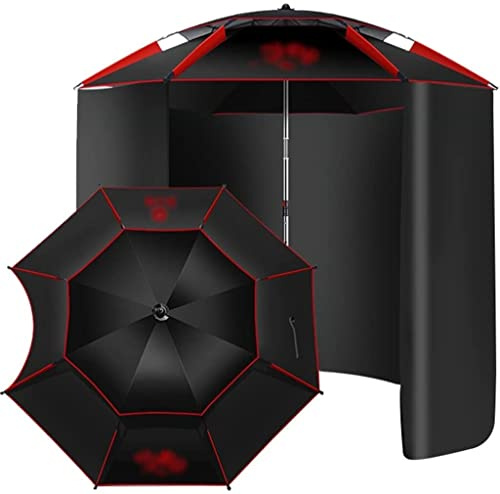 Sombrilla for exteriores de 6 pies Paraguas de protección solar universal de 360 ​​° for exteriores, sombrilla de pesca de tela Oxford gruesa, tela envolvente tipo gancho de 2,4 m