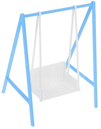 Toyvian Maßstab Kunststoff Detaillierte Miniatur Veranda Schaukel Langlebig und Realistisch für Puppenhaus Garten Dekoration Geeignet für Sammler