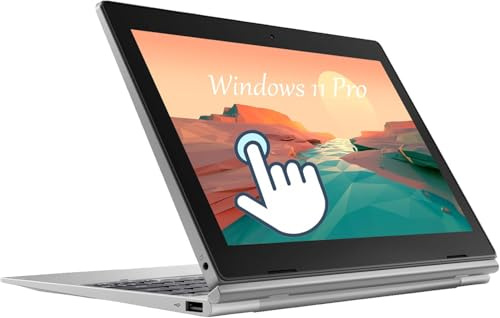 Lenovo IdeaPad D330 2-in-1 Touchscreen Laptop, 10,1 Zoll (1280x800), Intel Celeron N4000, 4 GB RAM, 64 GB SSD, japanische Tastatur, Windows 11 Pro (Generalüberholt)