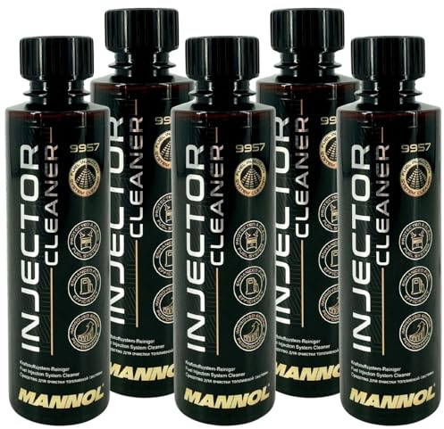 Mannol Injector Cleaner MN9957 Benzin Additiv 5x250 ml (1,25 Liter Set) - Einspritzdüsenreiniger - Kraftstoffreiniger