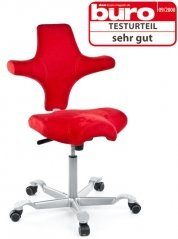 Drehstuhl Capisco von HAG in Rot