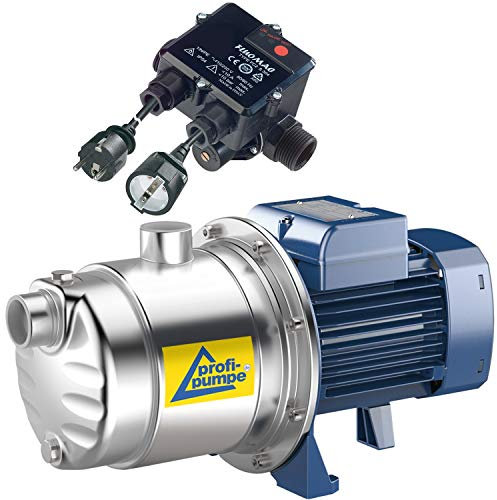 Husvattenpump centrifugalpump hem vattenautomat Inno-Tec 450 - med pumpstyrning Teepres UK självsugande 4-stegs tyst trädgårdspump för klart regnvatten regnskåp jordtank vattentank regntunna