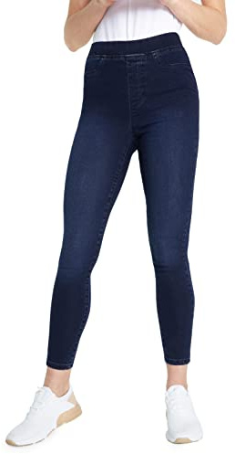 CityComfort Jeggings Donna Leggins Skinny Jeans Modellanti Elasticizzati a Vita Alta Slim Jeggings con Tasche Taglie Forti 36-48 (Indaco, 48-50 EU)