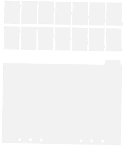 14st Index-trennseite Schutzfolien Mit Laschen Schulfachordner Ordnerpapierschutz Notizbuch-trennblätter Kunststoffteiler Mit Laschen Seitenteiler Tab-teiler Loseblattbuch A5 Ring