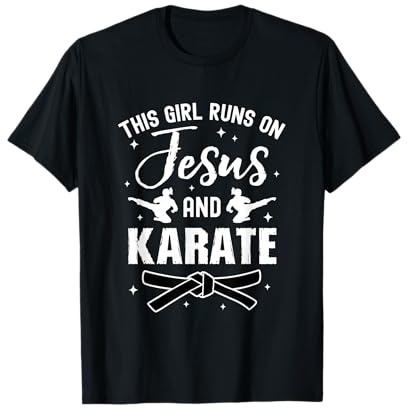 Funny Karate Design For Girls Women Karate Martial Art Lover T-Shirt